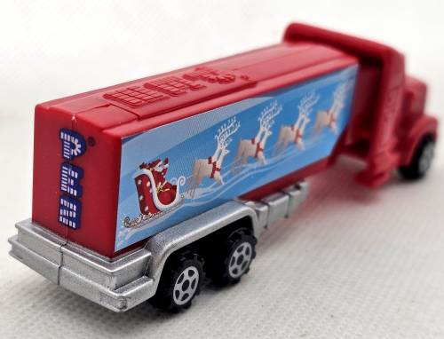 © Bryan Whalen PEZ - Christmas - Christmas Truck - Red cab, red trailer, xmas print