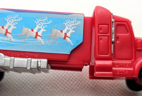 © Bryan Whalen PEZ - Christmas - Christmas Truck - Red cab, red trailer, xmas print
