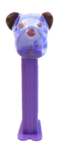 PEZ - AWL / SOS - Valentine 2010 - Barky Brown - Crystal Blue Head, Black Ears