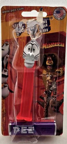 PEZ - Madagascar - Marty - Small Pupils, Light Grey Snout, painted ears