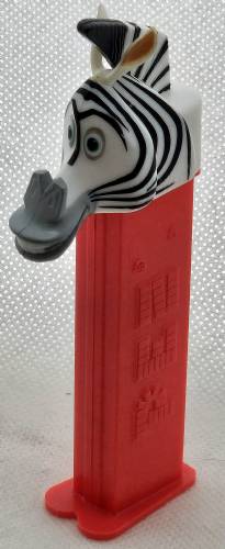 PEZ - Madagascar - Marty - Small Pupils, Light Grey Snout, painted ears