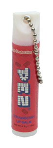 PEZ - Lip Balm - Lip Balm with Chain - Strawberry