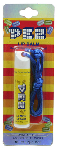 PEZ - Lip Balm & Gloss - Lip Balm - Lip Balm with Strap - Lemon