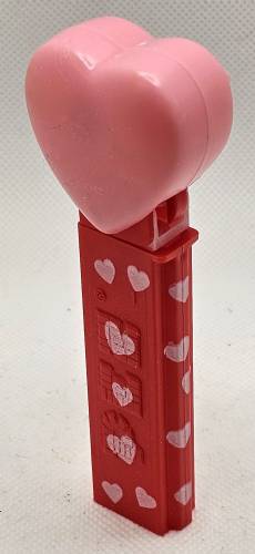 PEZ - Valentine - Happy Valentine's Day - Italic Black on Pink