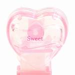PEZ - Sweet  Nonitalic Pink on Crystal Pink on White hearts on pink
