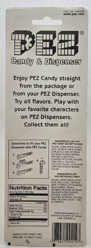 PEZ - Hearts - Valentine - Sugar Sugar - Italic Black on Maroon