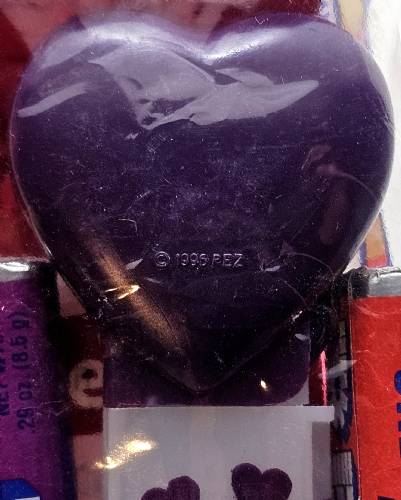 PEZ - Valentine - I Choose U - Italic White on Dark Purple