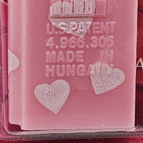 PEZ - Valentine - 2009 short - Be Mine - Nonitalic Black on Crystal Pink (c) 2008