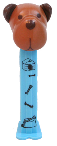 PEZ - Charity - AWL / SOS - Dog House - Barky Brown - Brown head