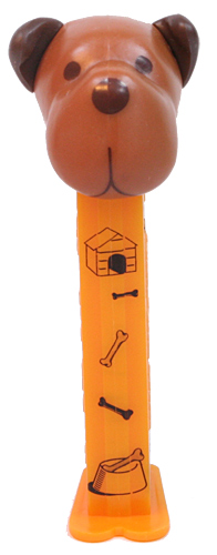 PEZ - Charity - AWL / SOS - Dog House - Barky Brown - Brown head