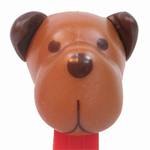 PEZ - Barky Brown  Brown head on Red with Dog house, dish and bone