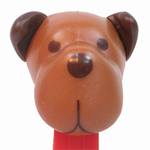 PEZ - Barky Brown Brown head on Red with Dog house, dish and bone