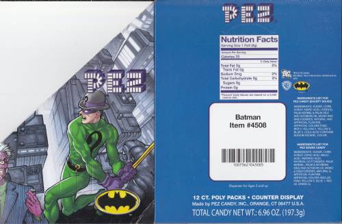 PEZ - Counter Box - 12 Count Poly Bag US - Batman Villians