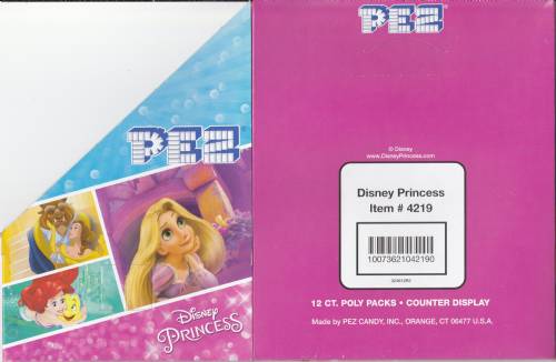 PEZ - Counter Box - 12 Count Poly Bag US - Disney Princess