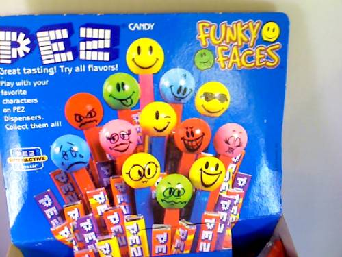 PEZ - Counter Box - 12 Count Poly Bag US - Funky Faces