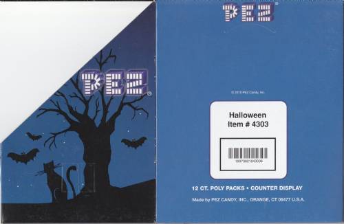 PEZ - Counter Box - 12 Count Poly Bag US - Halloween - Blue