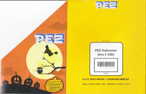PEZ - Counter Box - 12 Count Poly Bag US - Halloween - Orange