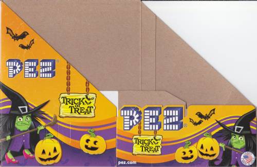 PEZ - Counter Box - 12 Count Poly Bag US - Halloween - Orange