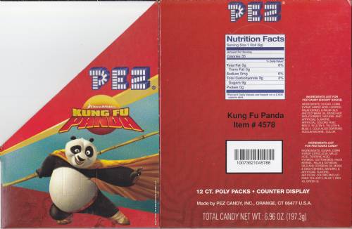 PEZ - Counter Box - 12 Count Poly Bag US - Kung Fu Panda