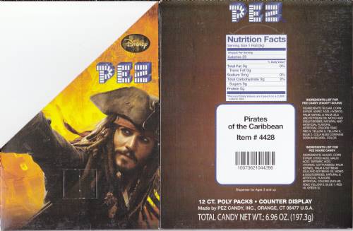 PEZ - 12 Count Poly Bag US - Pirates of the Caribbean