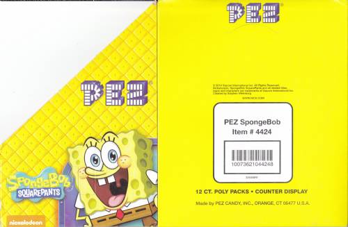 PEZ - Counter Box - 12 Count Poly Bag US - Spongebob Squarepants