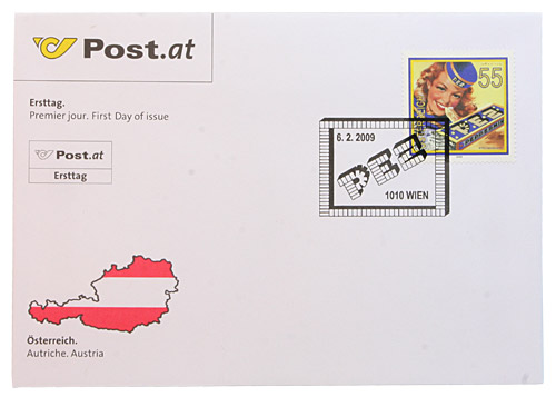 PEZ - Stamps - Stamp First Day of issue letter