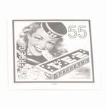 PEZ - Stamp Blackprint Austria 55 Cent  