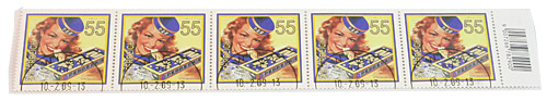 PEZ - Stamps - Stamp Austria 55 Cent stamped