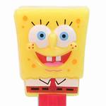 PEZ - SpongeBob in Shirt  yellow head, front shirt, dark cheesy spots