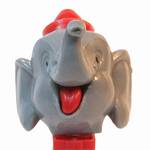 PEZ - Big Top Elephant (Pointed Hat)  Gray/Red/Red