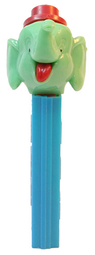 PEZ - Circus - Big Top Elephant (Flat Hat) - Pink/Red/Red