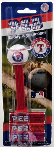 PEZ - Sports Promos - MLB Balls - Ball - Texas Rangers