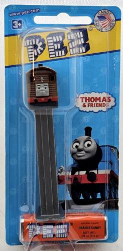 PEZ - Thomas and Friends - Toby - Brown #7 silver roof