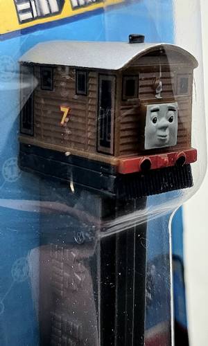 PEZ - Thomas and Friends - Toby - Brown #7 silver roof