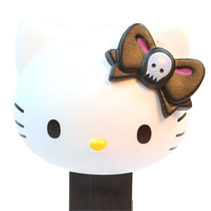 PEZ - Hello Kitty - Skulls - Hello Kitty - Skull in black bow