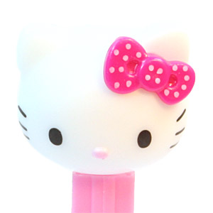 PEZ - Hello Kitty - Skulls - Hello Kitty - Polka-dot dark pink bow