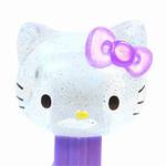 PEZ - Hello Kitty  Glittery crystal head with purple bow
