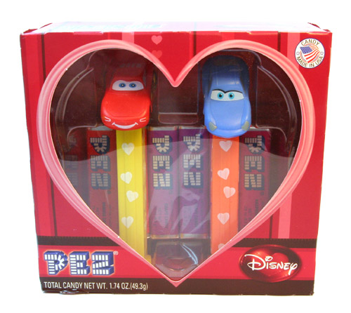 PEZ - Cars - Collectors Set - Lightning McQueen and Sally Heart Set - A