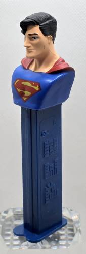 © Bryan Whalen PEZ - Justice League - DC - Superman - dull logo, long eyebrow - A