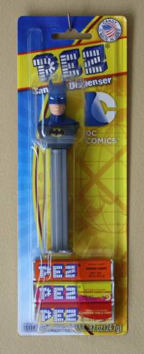 PEZ - Super Heroes - Justice League - DC - Batman - blue hood - D