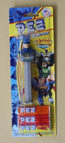 PEZ - Super Heroes - Justice League - DC - Batman - blue hood - D