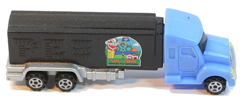 PEZ - Swedish Pez Gathering - 2010 - Truck with V-Grill - Blue truck, black stem