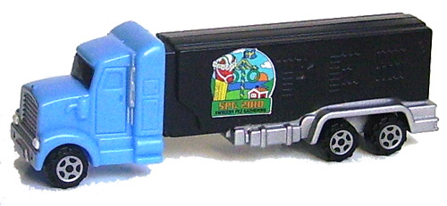 PEZ - Swedish Pez Gathering - 2010 - Truck - Blue truck, black stem