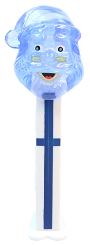 PEZ - Finnish Pez Gathering - 2011 - Santa Claus - Blue Crystal Head - E