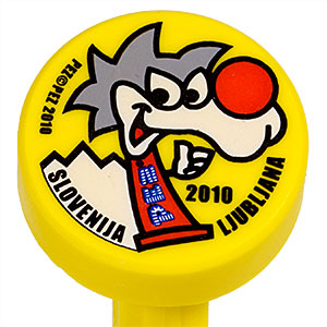 PEZ - Slovenian PEZ 2010 - Puck - Grey Hair - Yellow