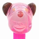 PEZ - Barkina  Crystal Pink Head on Polar Bear