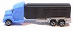 PEZ - Truck with V-Grill  Blue cab, light black trailer