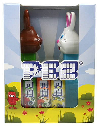 PEZ - Easter - Bunny Brown and White - Twinpack