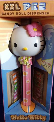 PEZ - Hello Kitty - Hawaiian Hello Kitty - Light Pink Flower