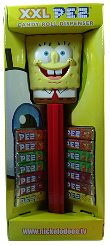 PEZ - Miscellaneous - SpongeBob SquarePants - No Hands, Red Stem